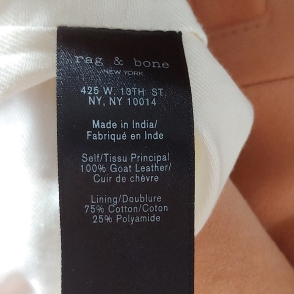 sold Rag & Bone Pink Hollander Jacket - Picture 4 of 5